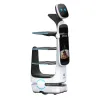 The white food delivery robot is a commercial automatic delivery intelligent catering service equipment Item Picture